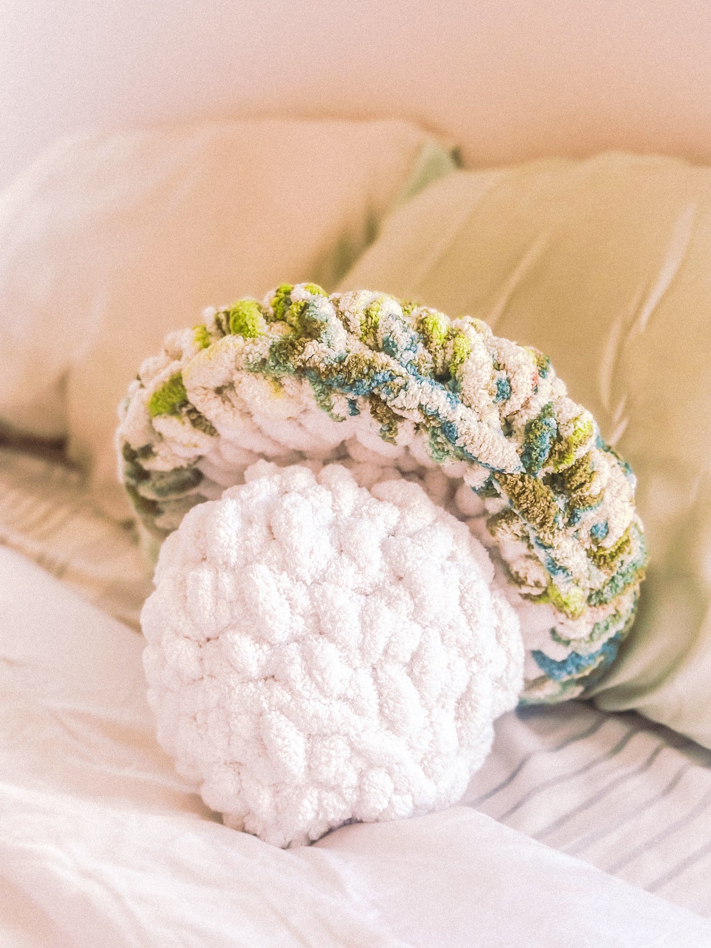 Crochet Mushroom Pillow