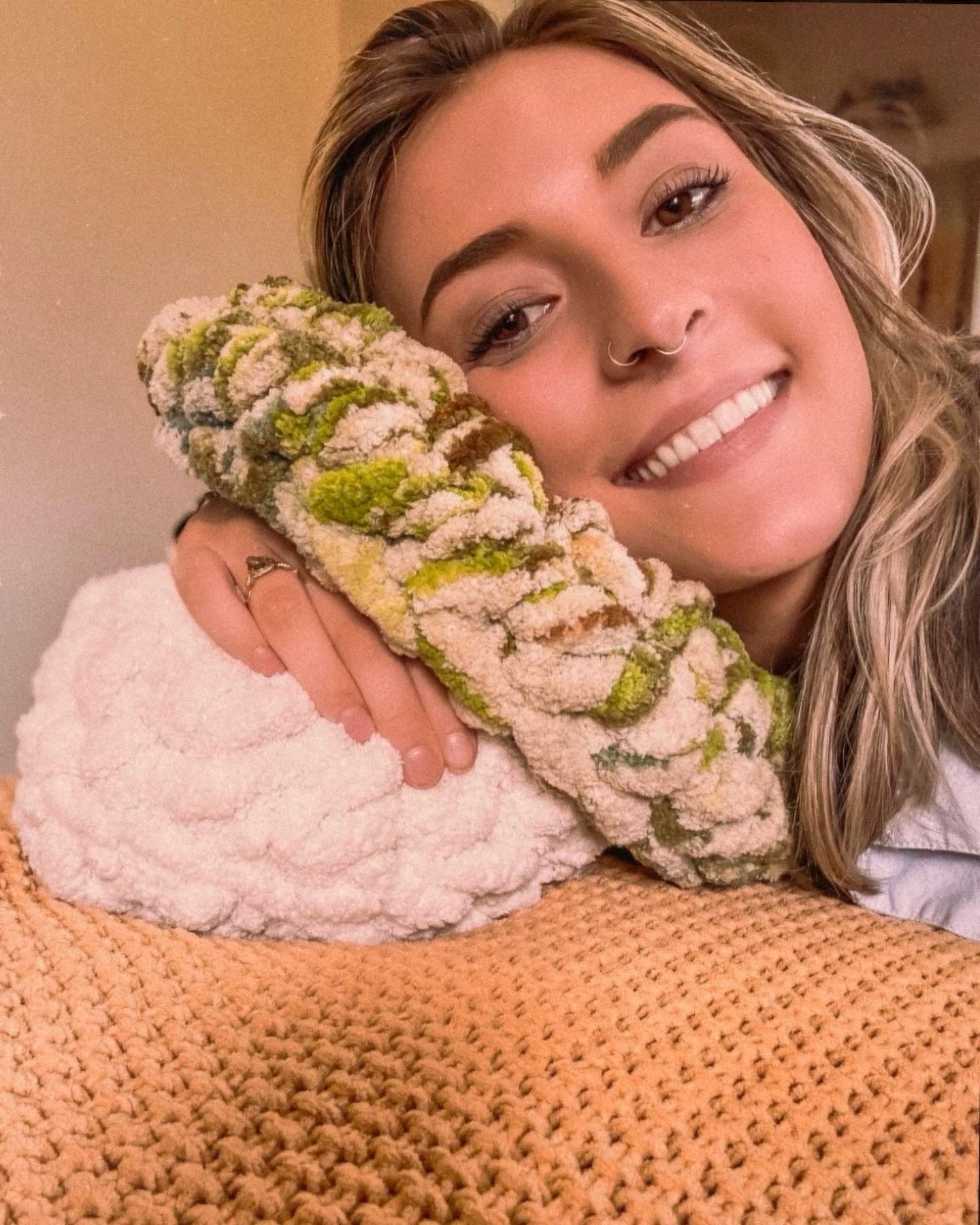 Crochet Mushroom Pillow